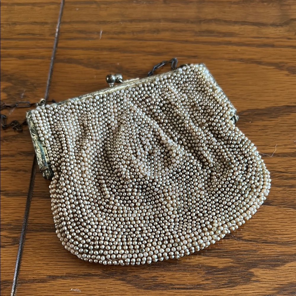 Vintage Beaded Coin Bag